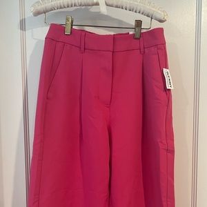 High Waisted Pink Suit Pants